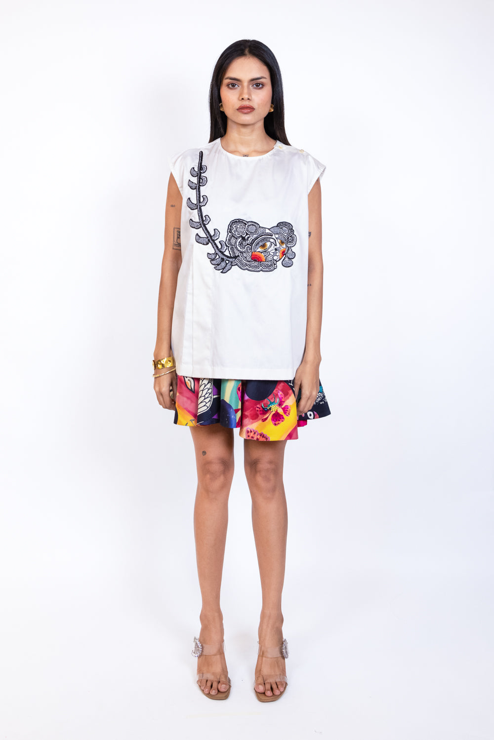 Sleeveless Peplem Top