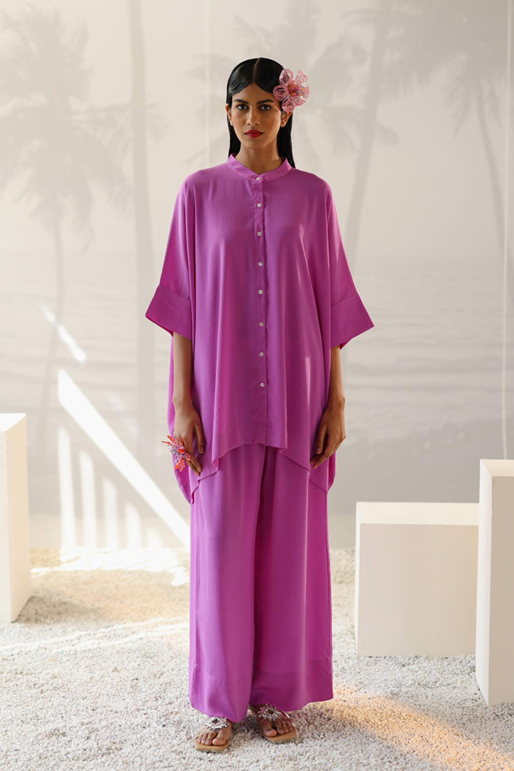 Alice Purple Shirt Set