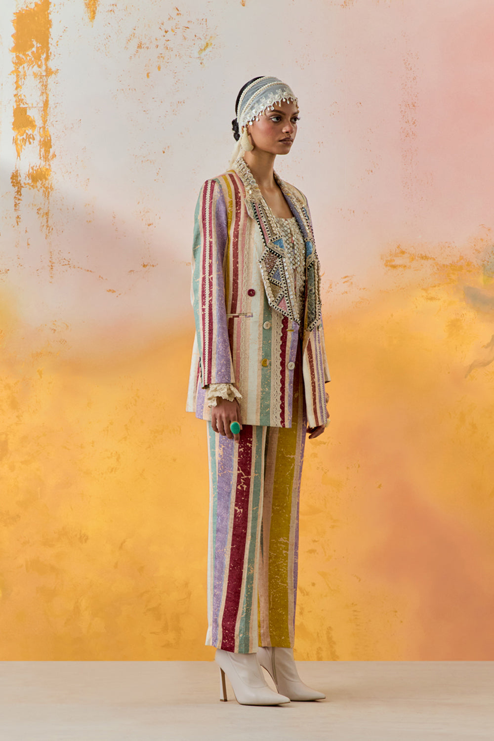 Noori Double Breasted Jacket Set