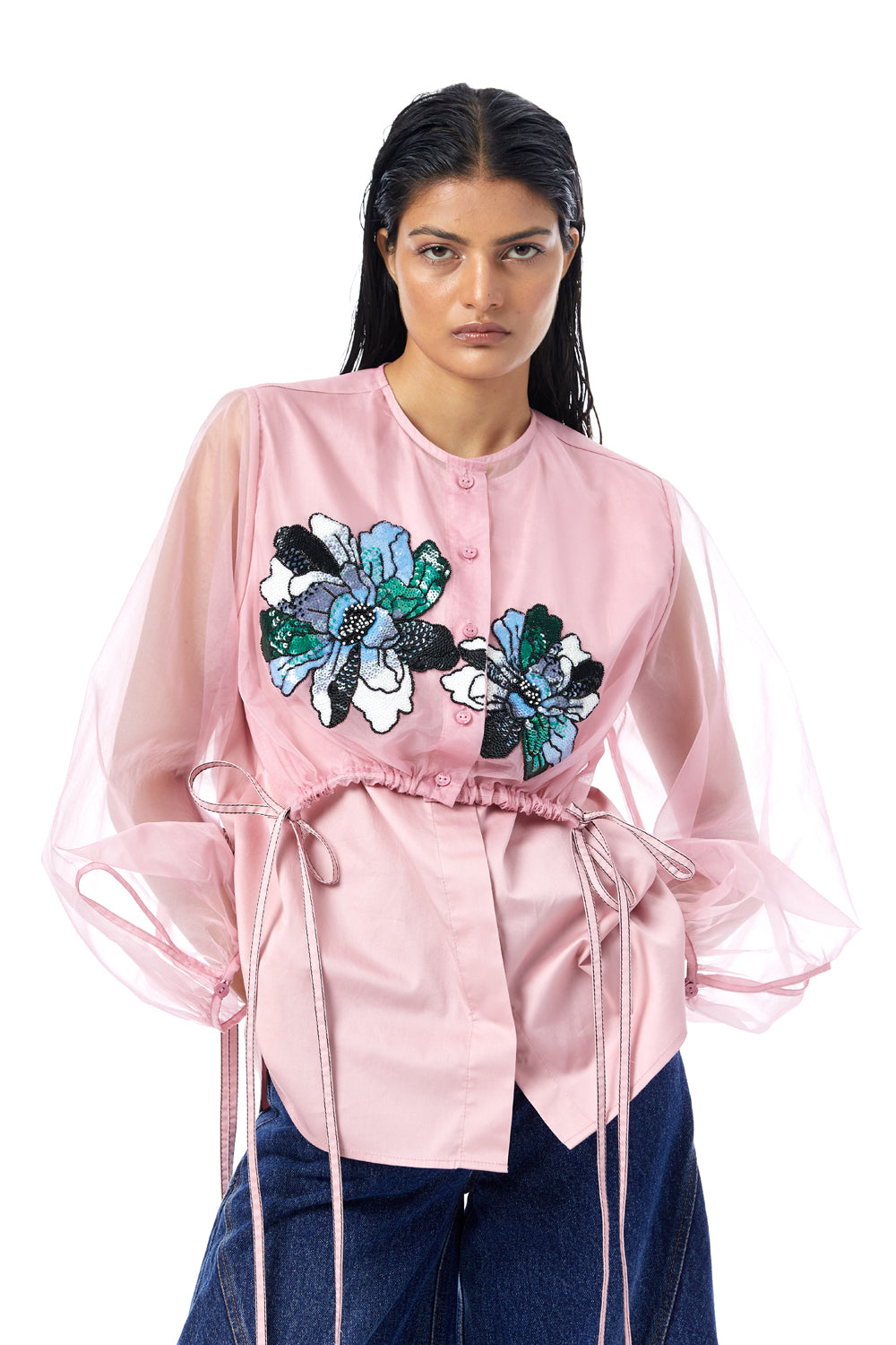 ‘Ayla’ Hand Embellished Shirt