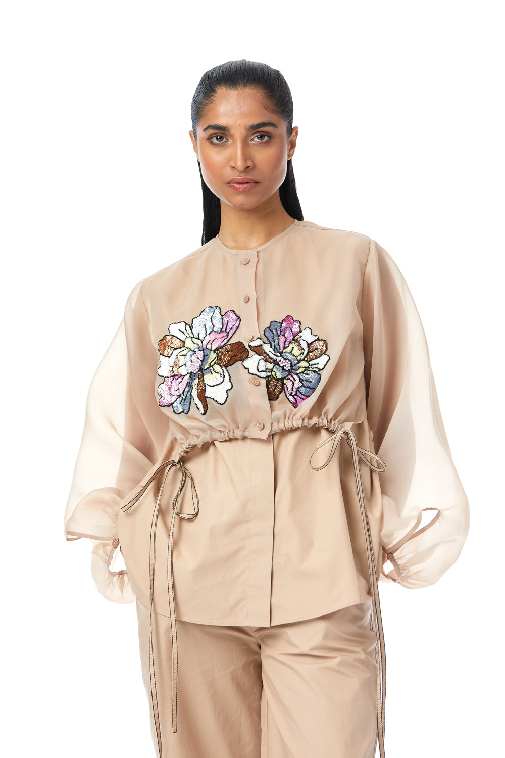 ‘Ayla’ Hand Embellished Shirt