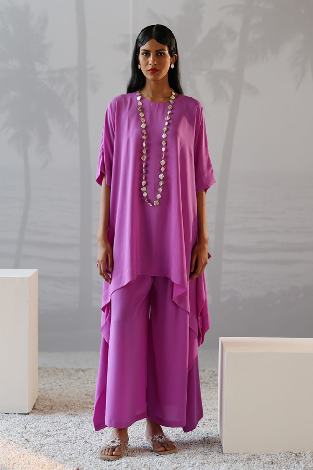 Mayan Purple Tunic Set