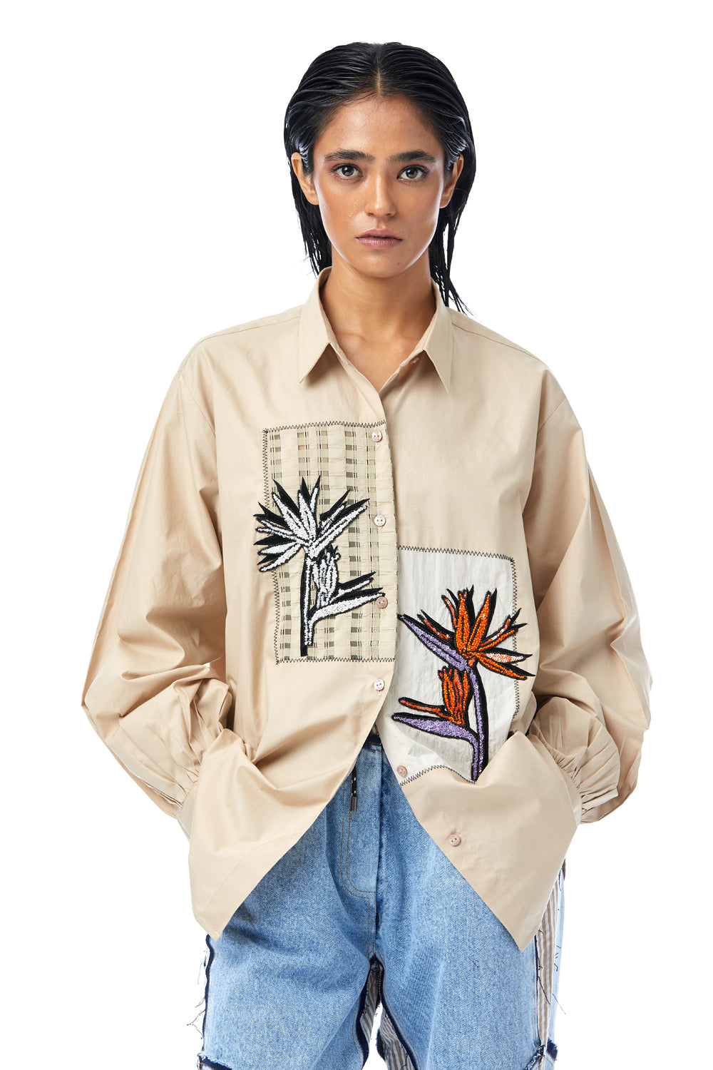 ‘Sora’ Embellished Shirt