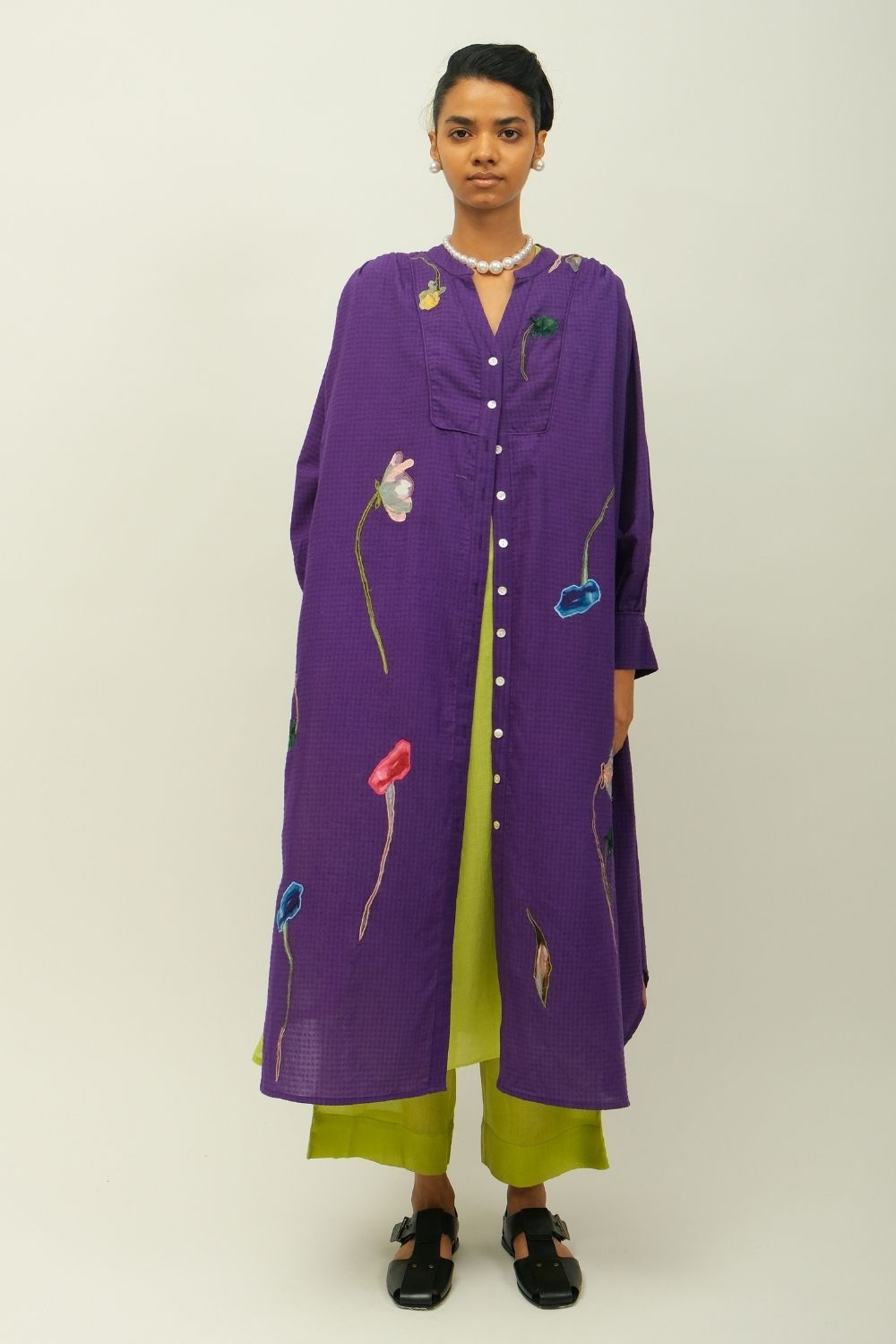 Thistle Applique Dress