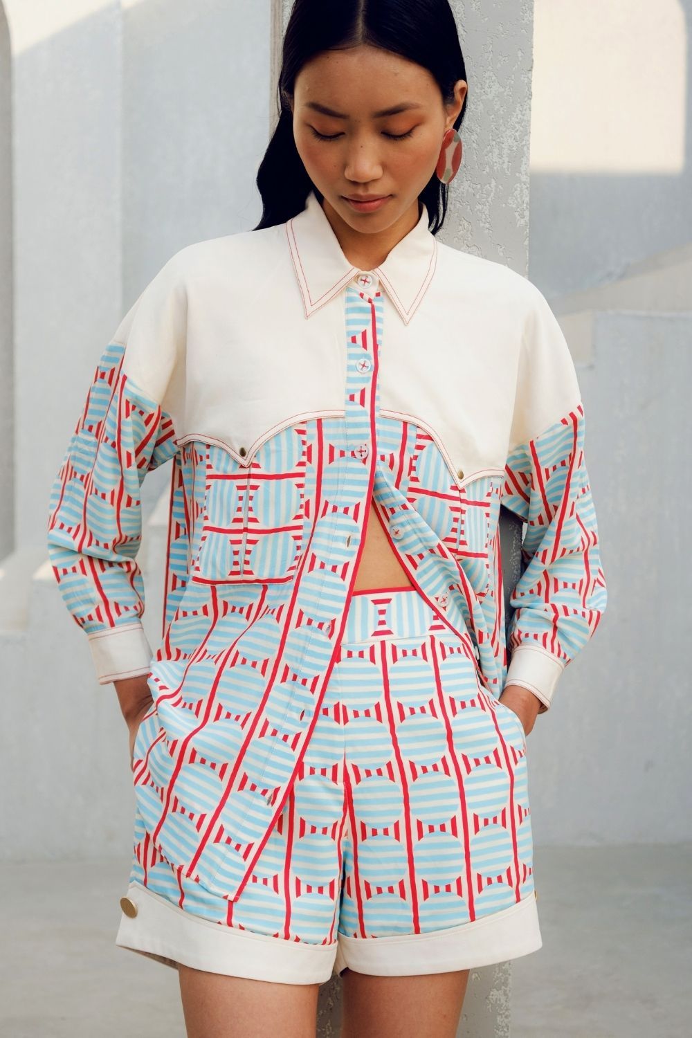 WHITE ILLUSION SHIRT