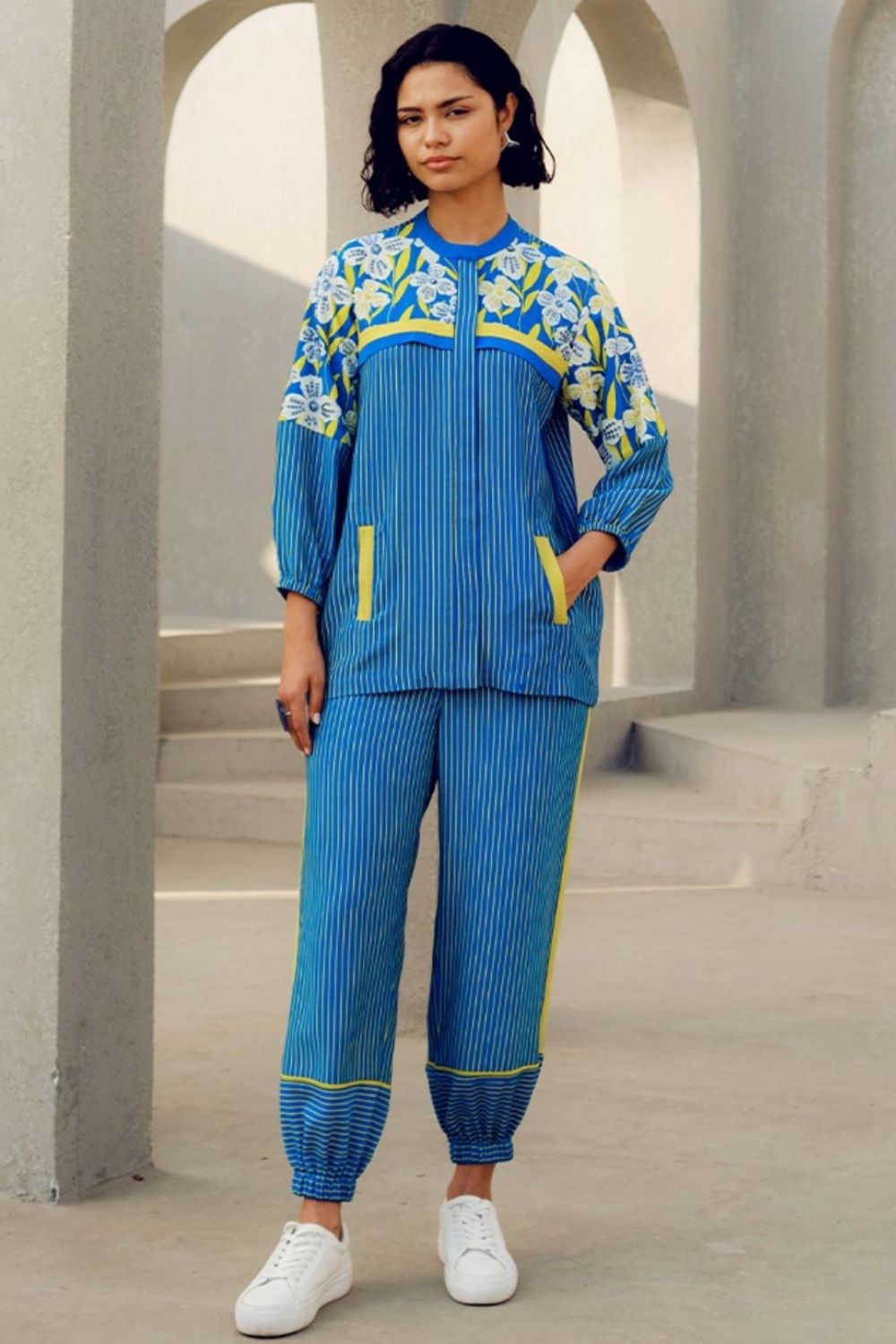 BLUE PRINT PLAU TRACK SUIT