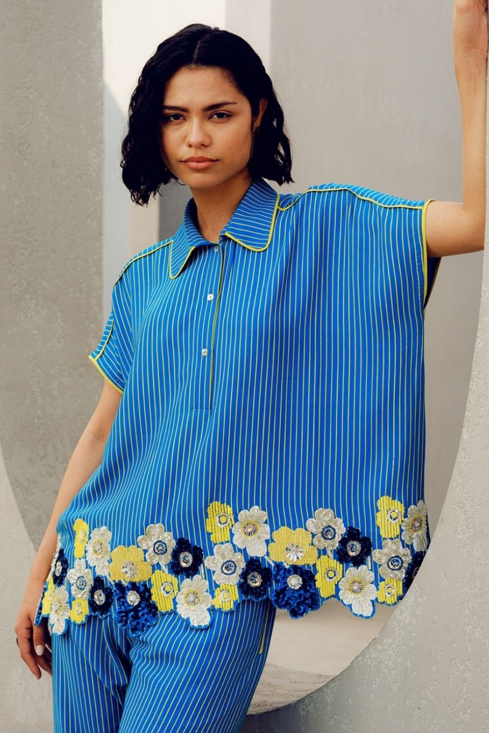 BLUE SYLVIE SHIRT