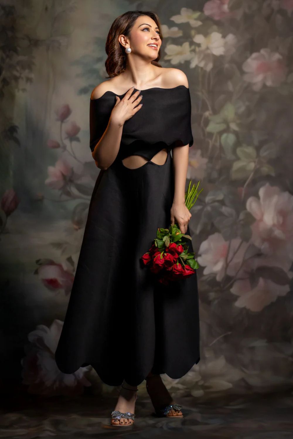 Hansika Motwani in Francesca Dress & Wavy Wrap Set