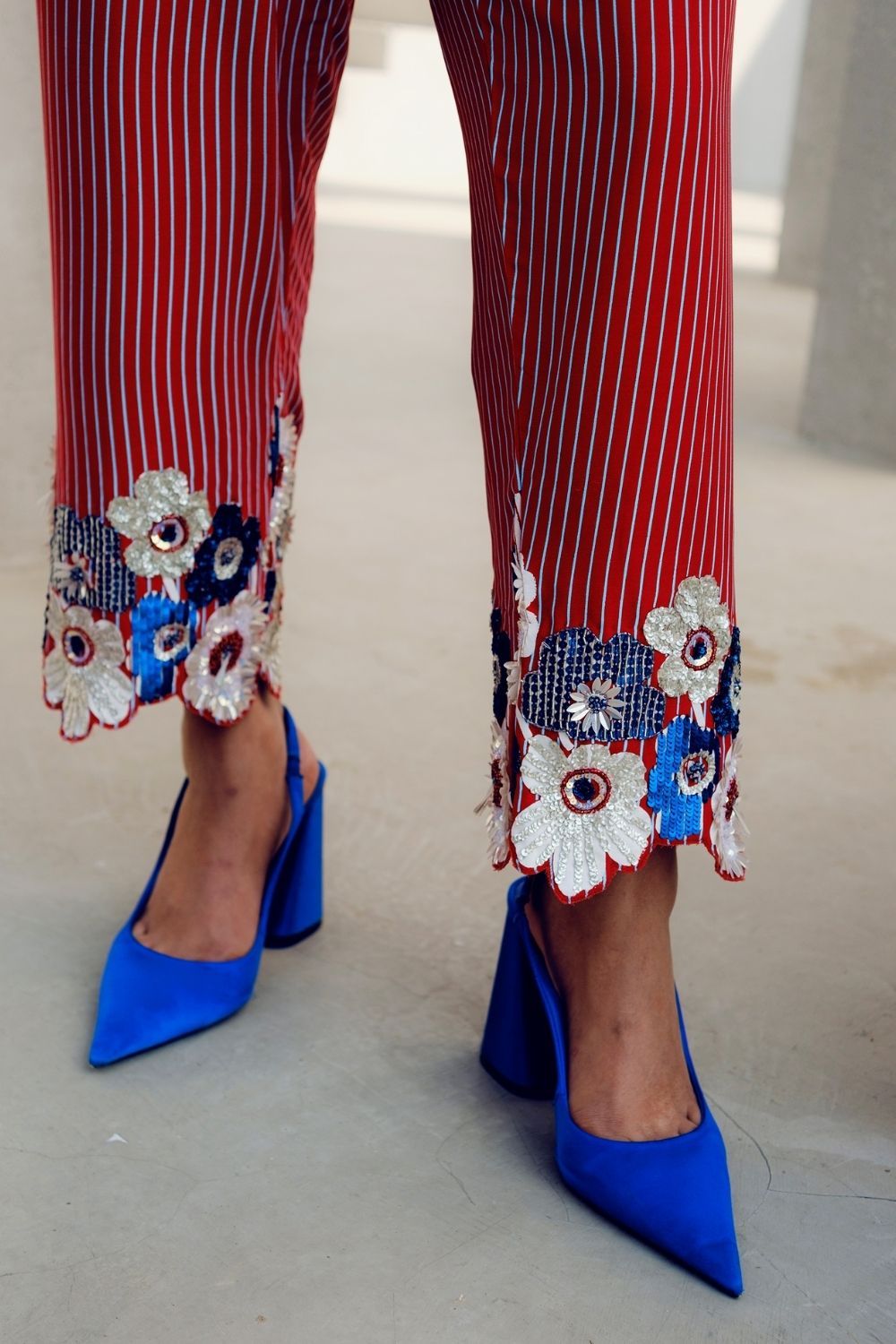 RED CHLOE PANTS
