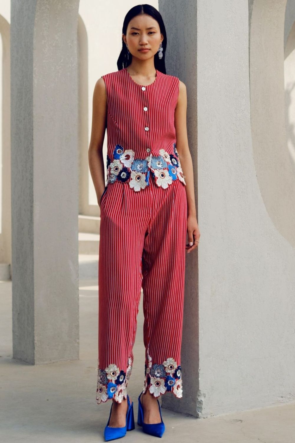 RED MARGOT CO-ORD SET