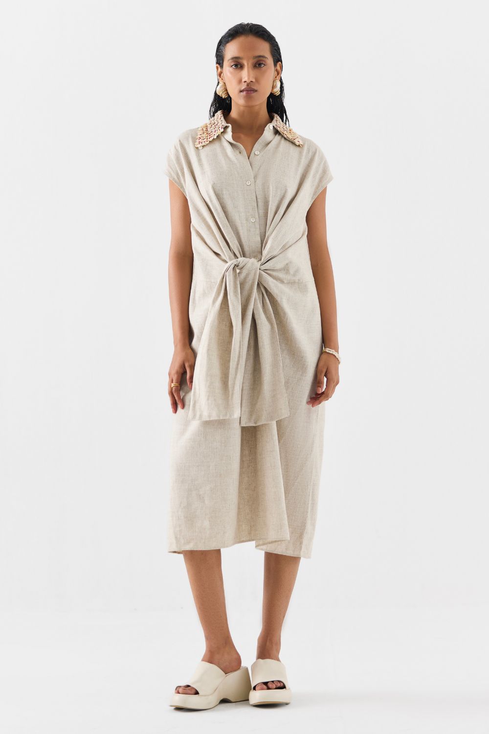PALM ISLAND KNOT DRESS