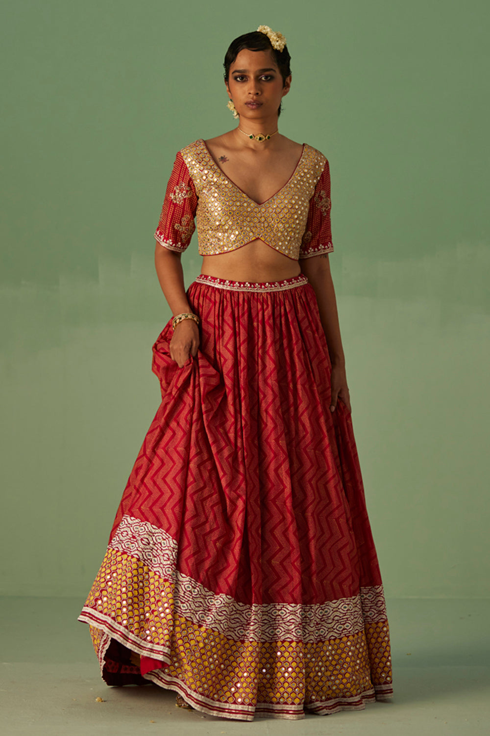 Red Lehenga Set