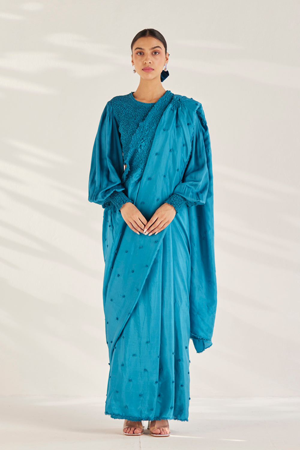 Blue Cerulean Saree Set