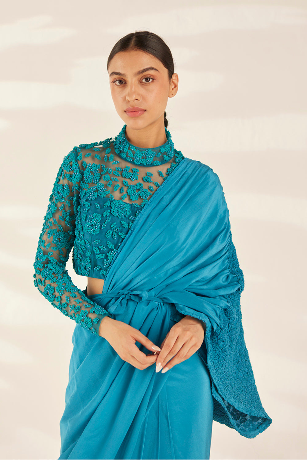 Blue Coral Blouse