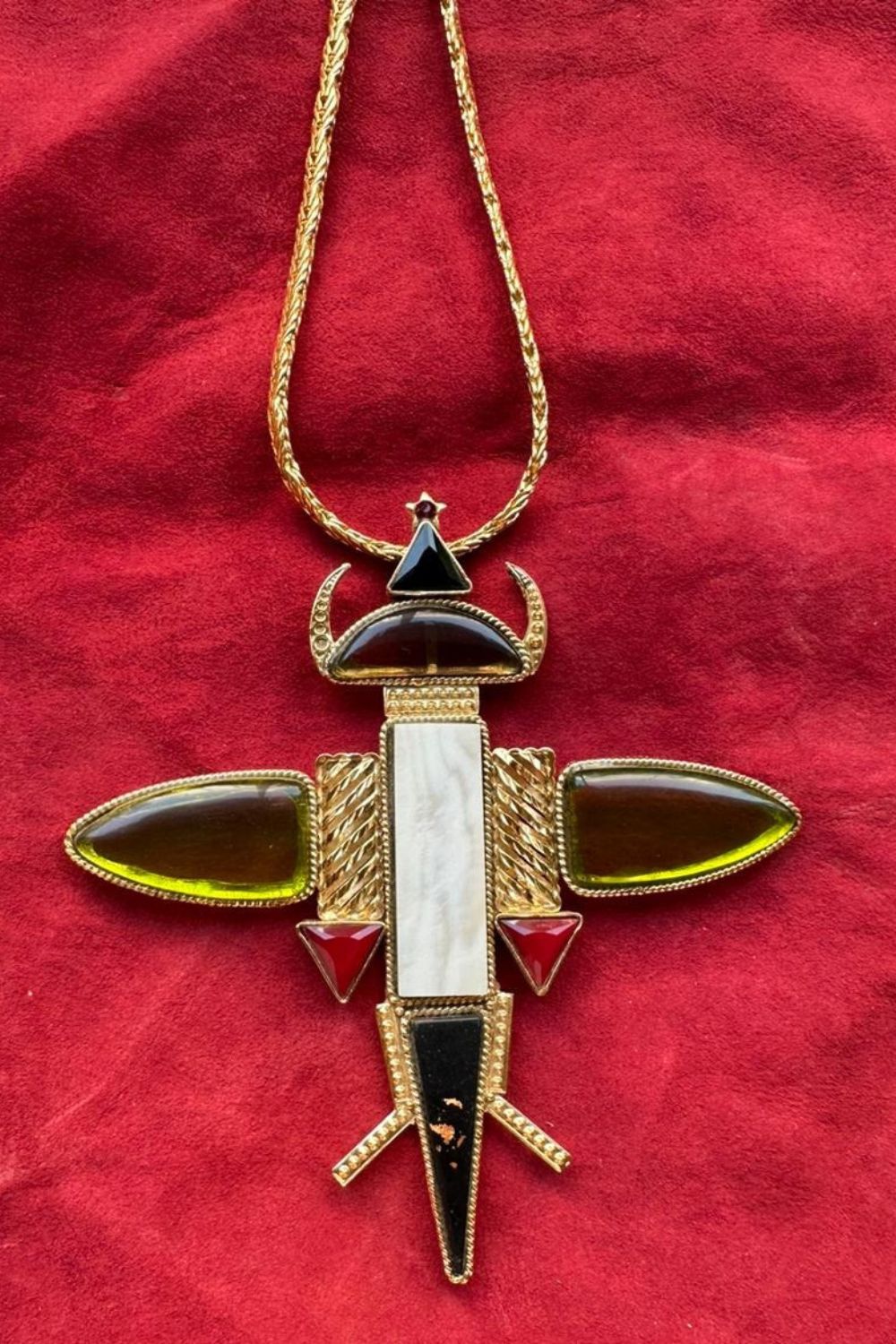 Retro future bug Necklace