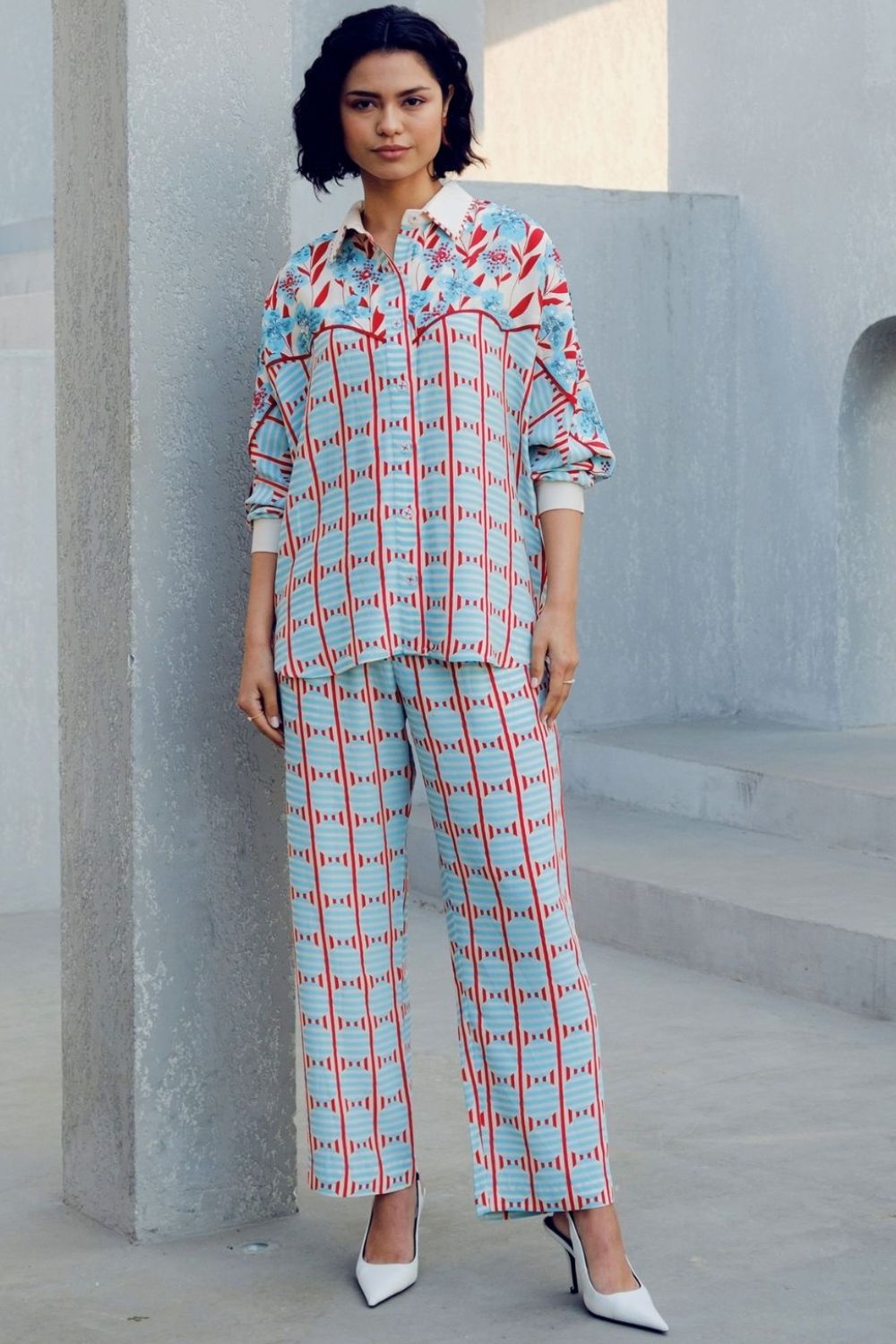 WHITE ILLUSION TROUSER