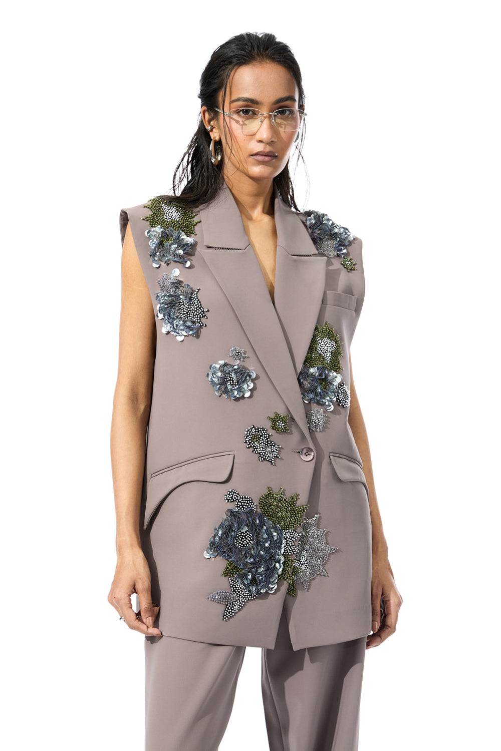 'Elvira' Embellished Vest