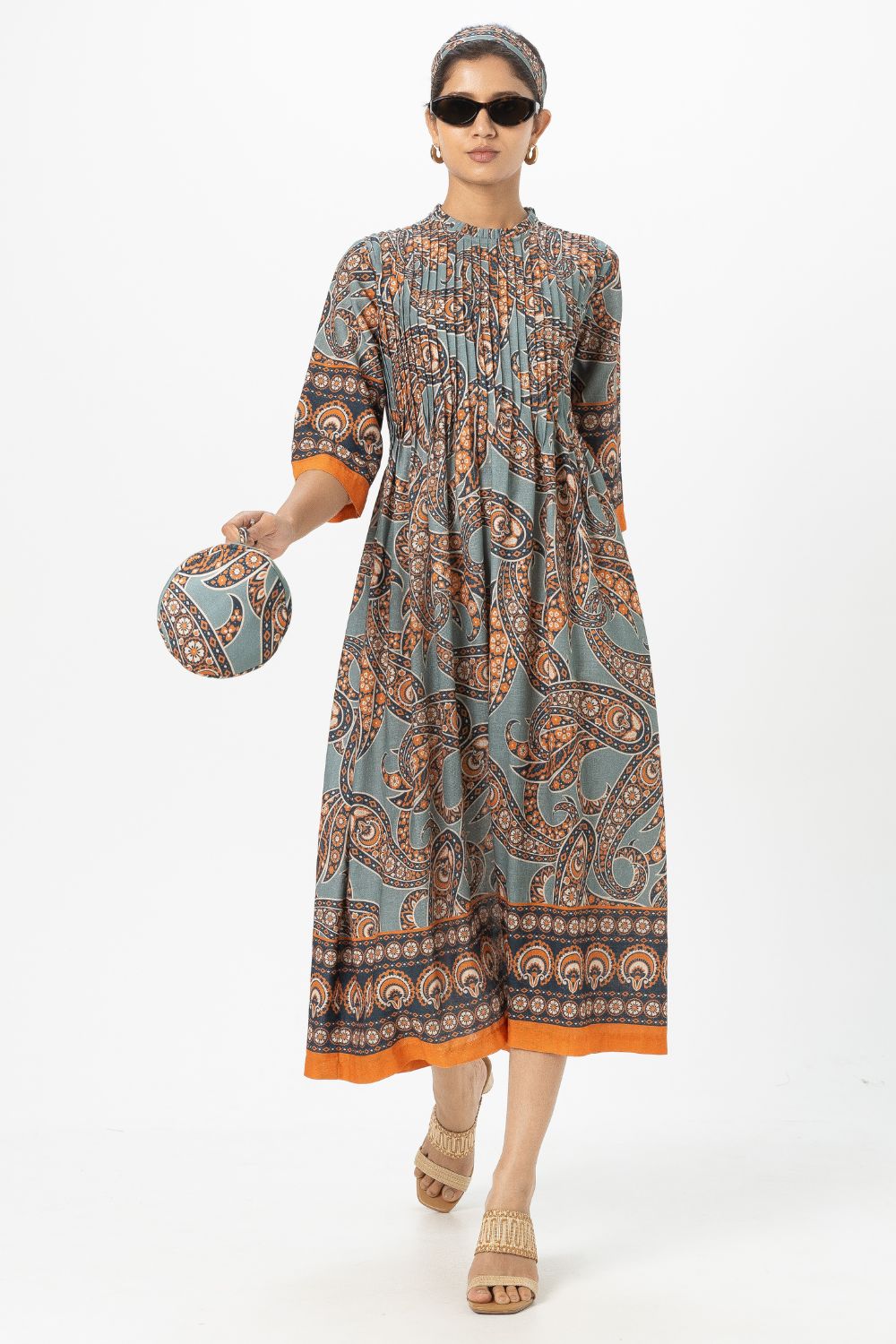 Koishi Pleated Midi Dress