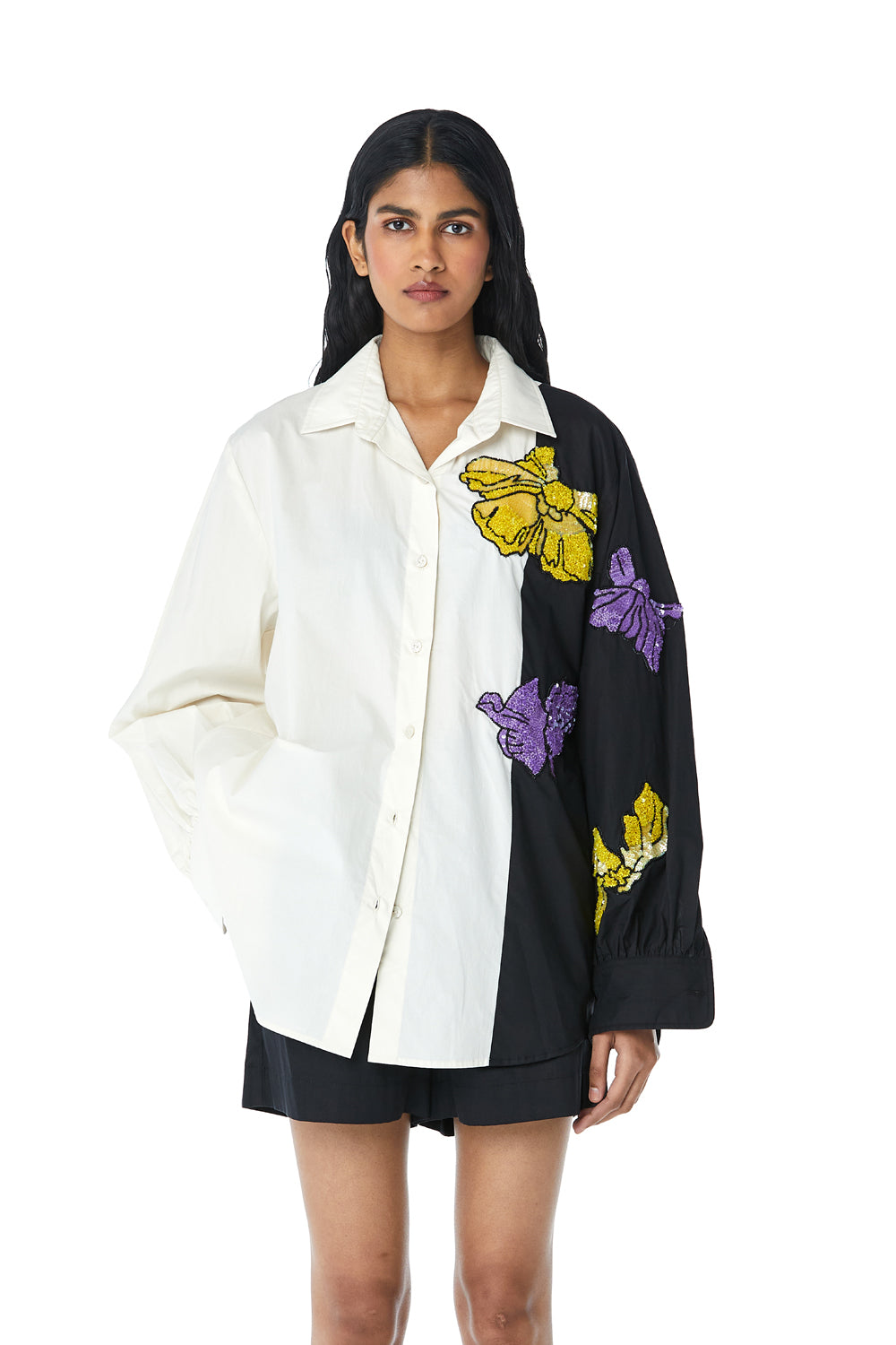 ‘NIA’ Embellished Shirt
