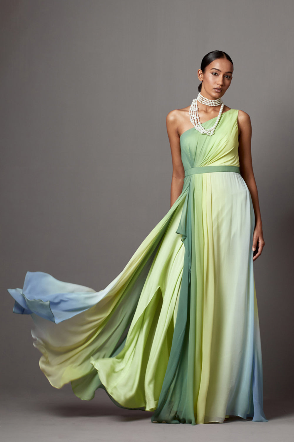 Dusk One Shoulder Gown