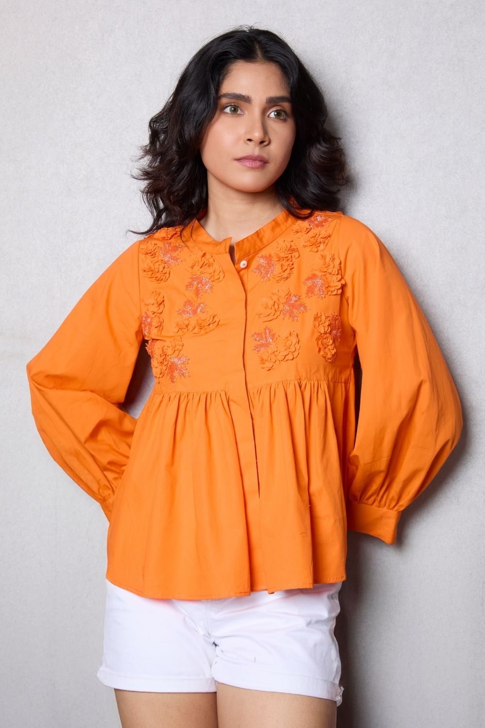 The Maple Glow Yoke Shirt