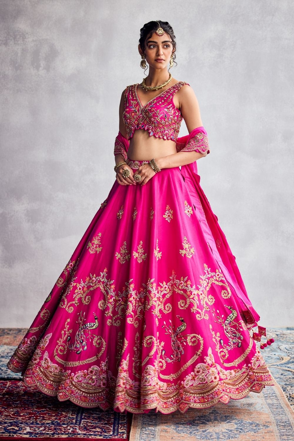 Fuchsia Pink Lehenga Set