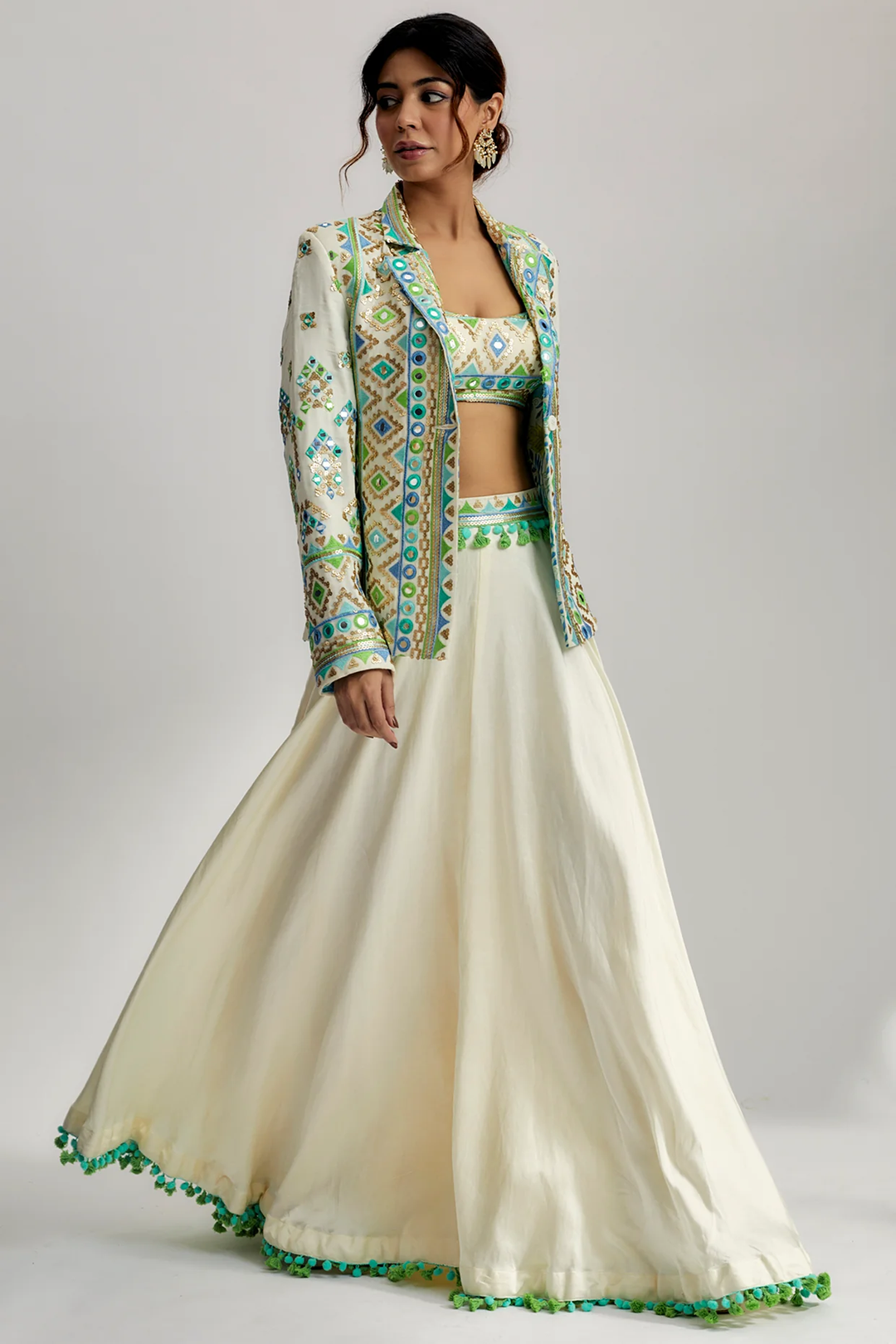 Laira Blazer set with Victorian Skirt