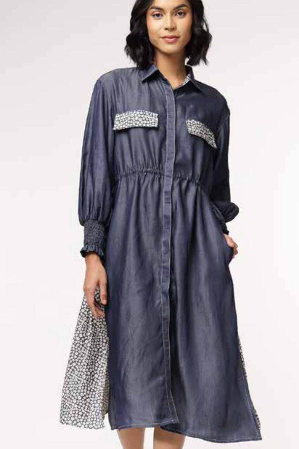 Midi Denim Dress