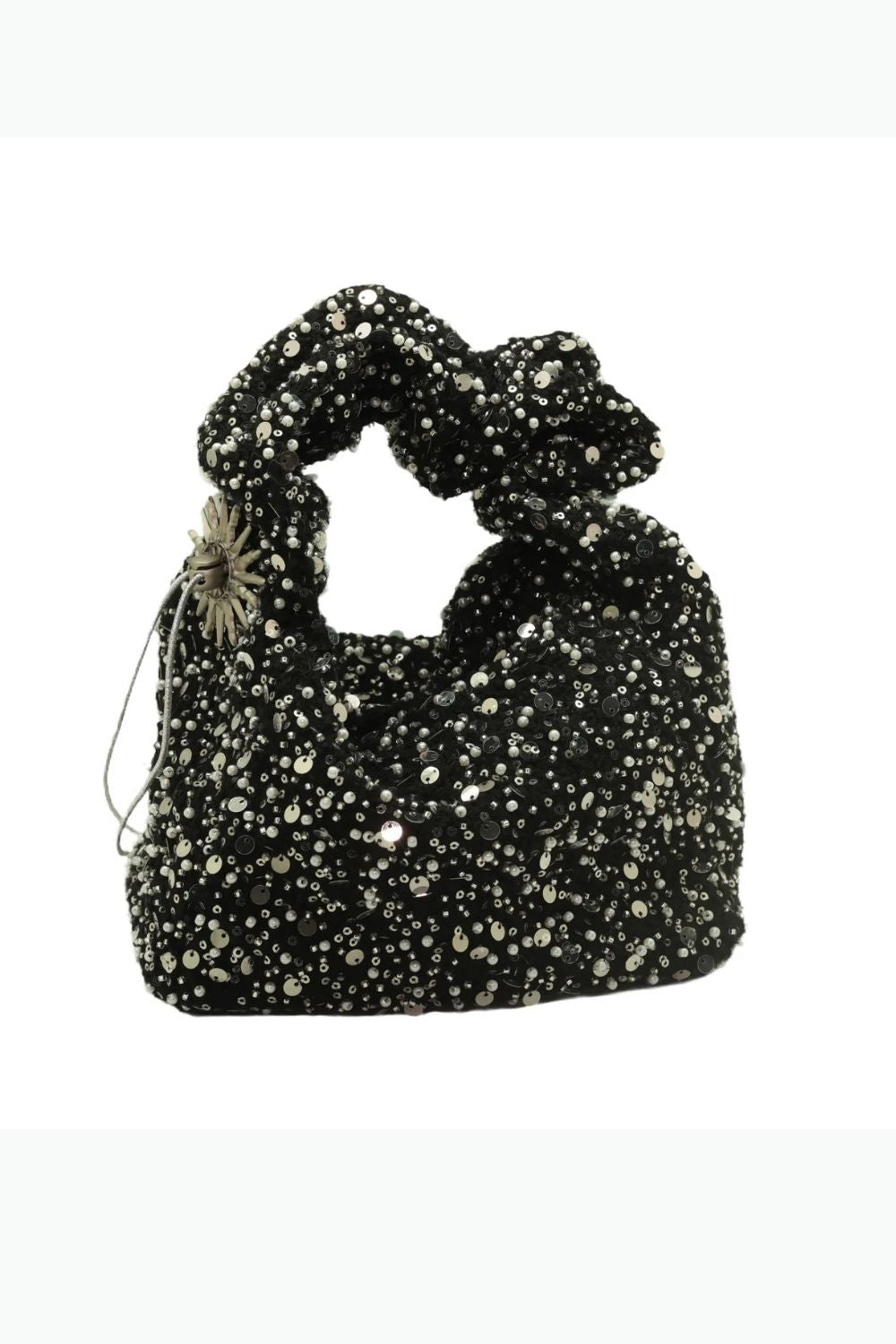 Black & Silver Celest Cloud Bag
