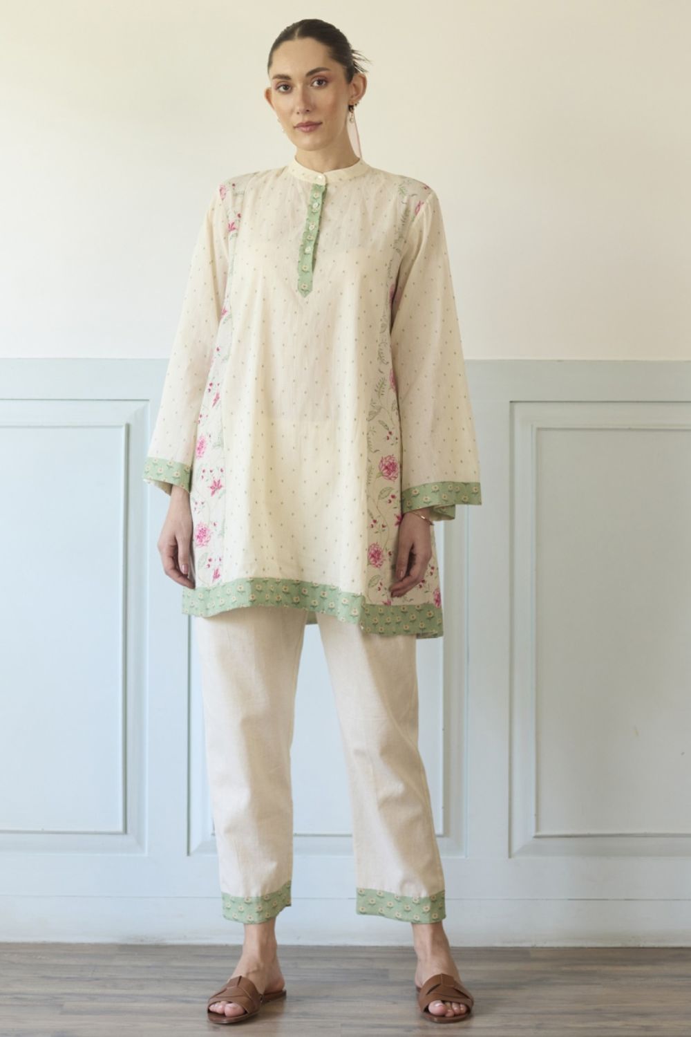 Pink & Green Suit Set