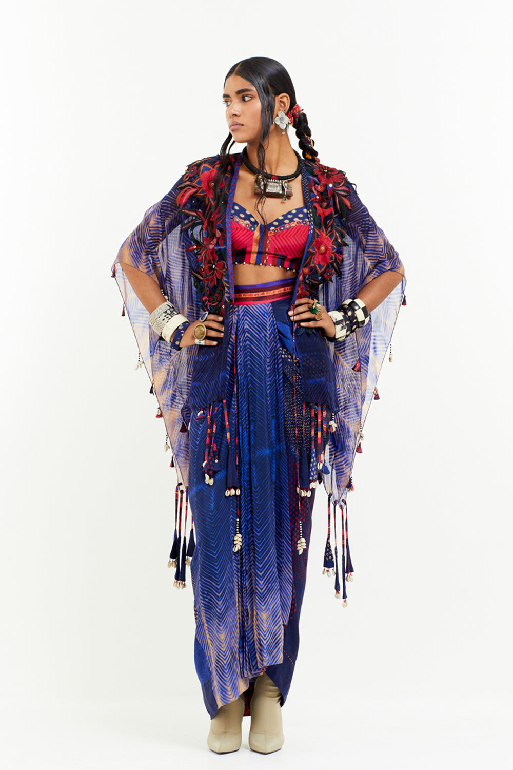 Veni Dupatta Jacket Set