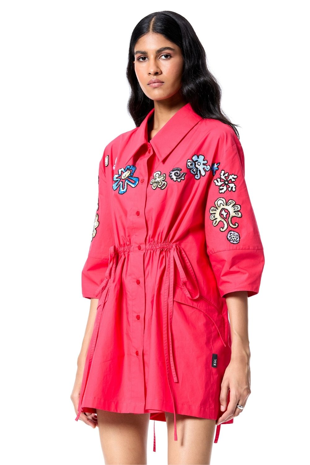 Star Root Shirt Dress