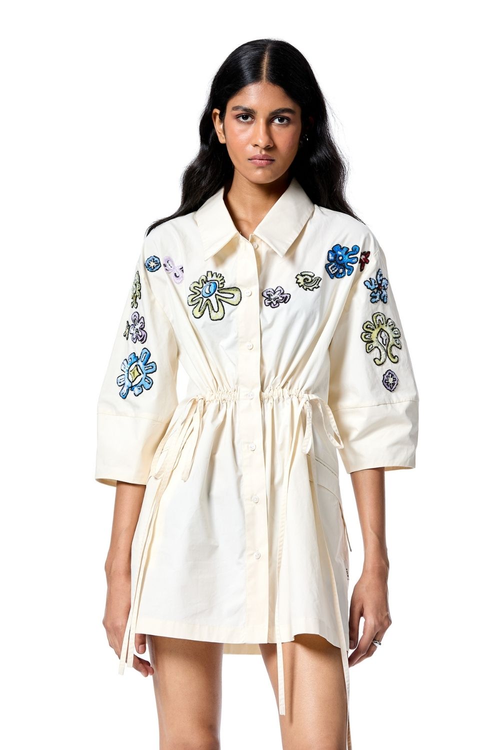 Star Root Shirt Dress