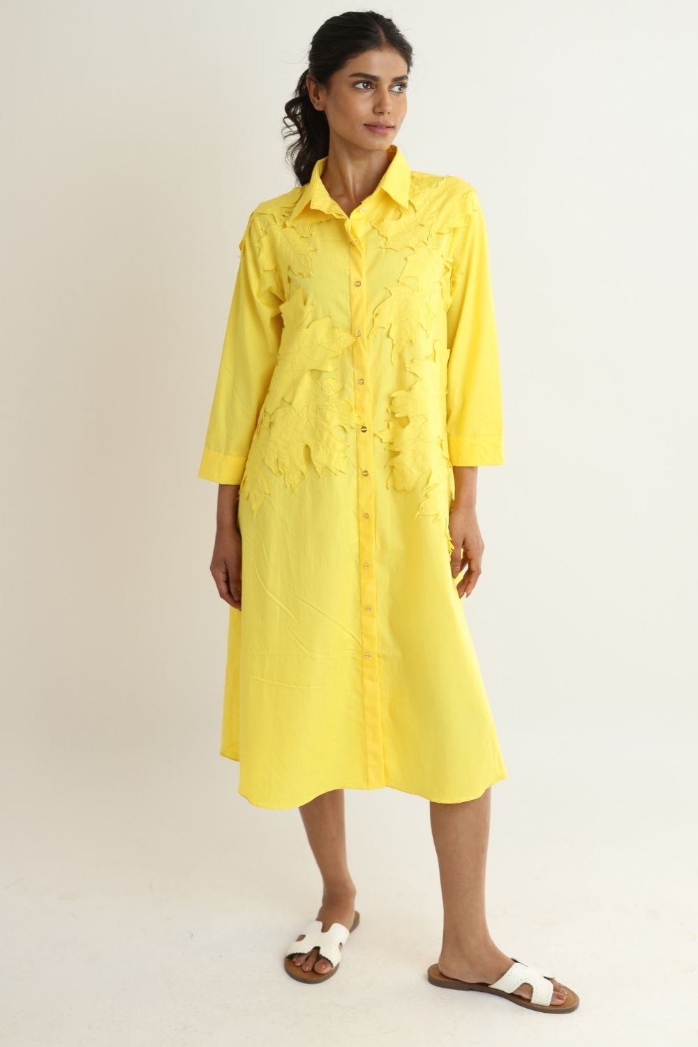 The Koshur Dress Yellow