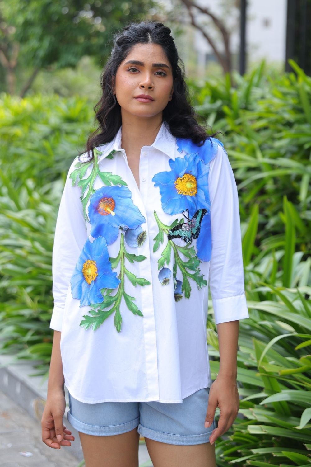 The Himalayan Poppy White Shirt