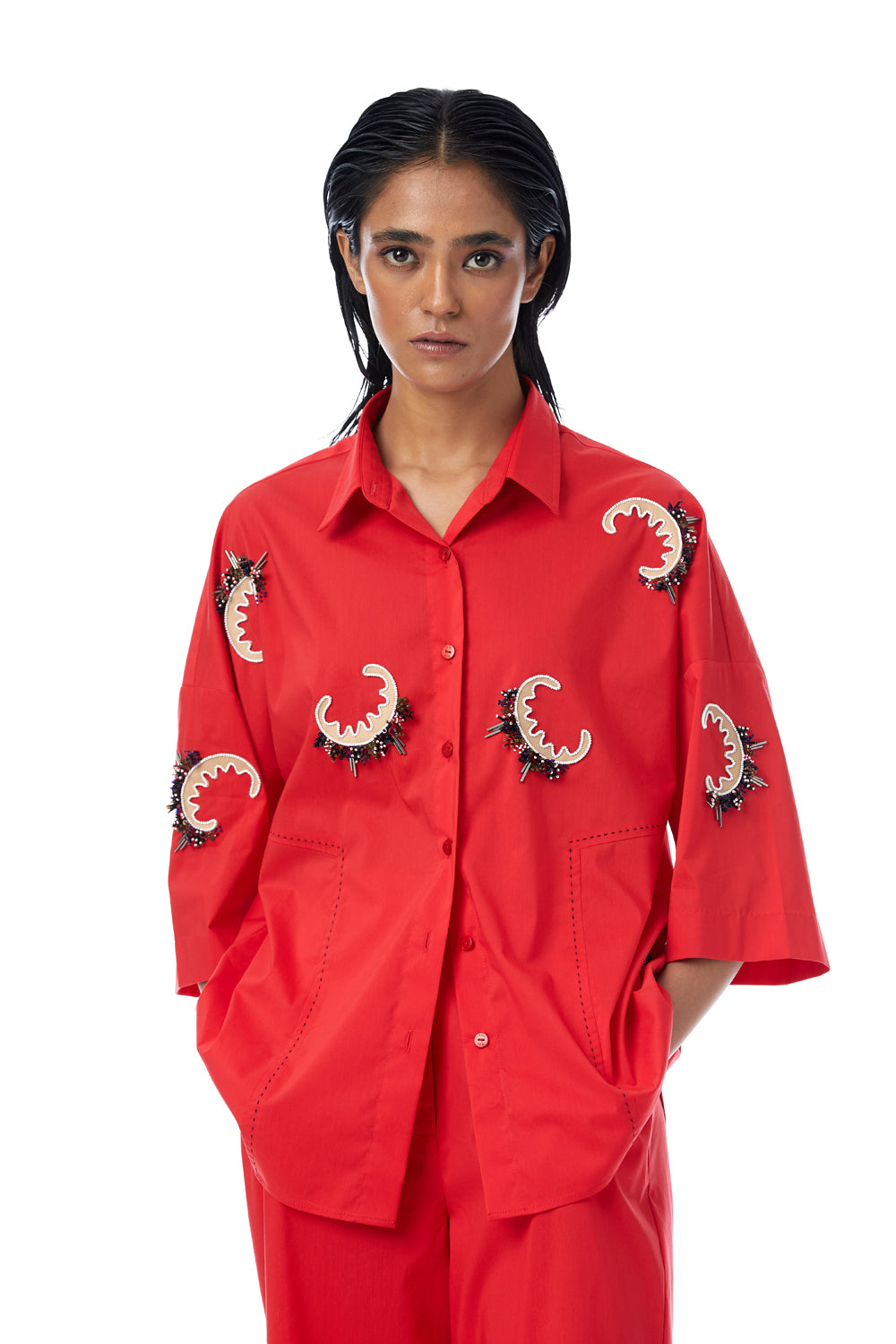 ‘Astrid’ Embellished Shirt