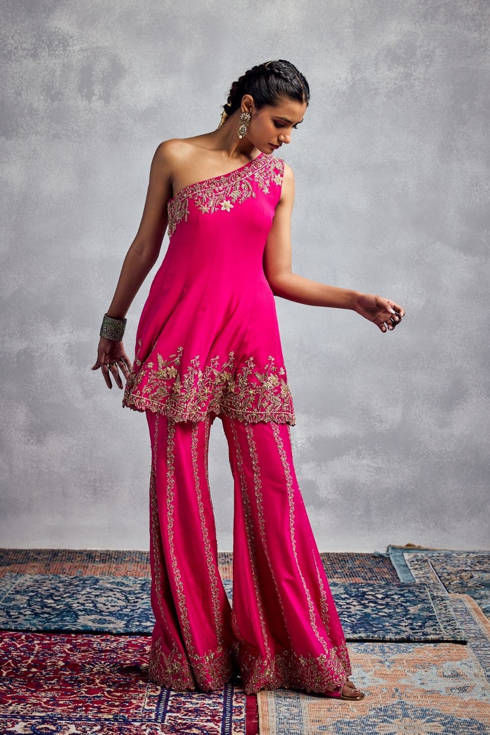 Fuchsia Pink Top & Pants Set