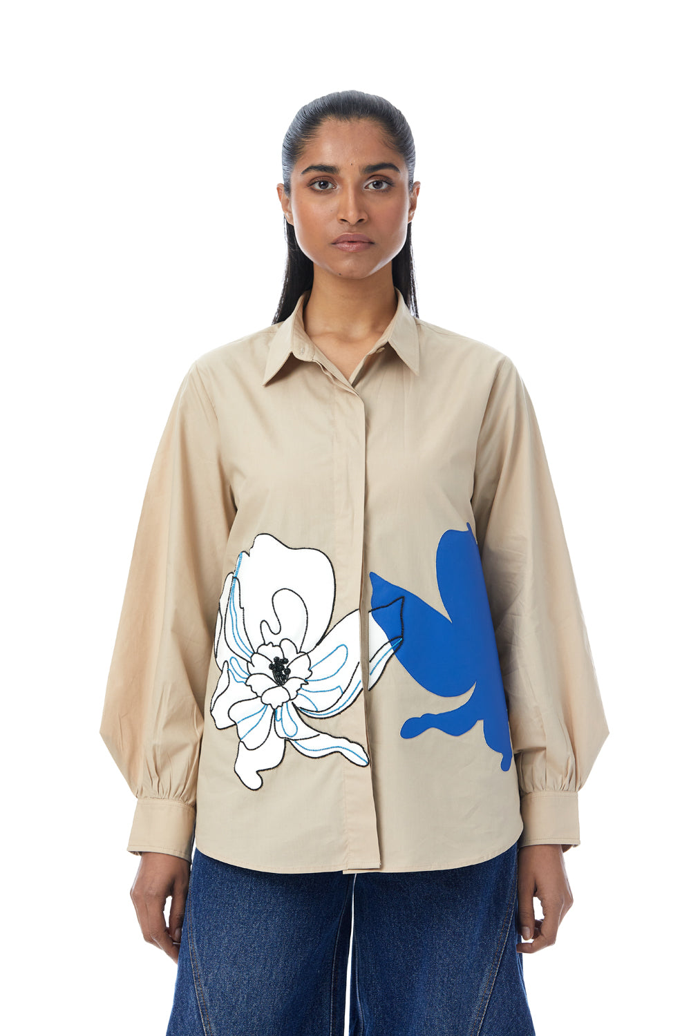 ‘Ethra’ Appliqué Shirt