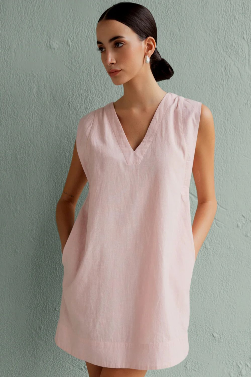 Aur Shift Dress - Blush