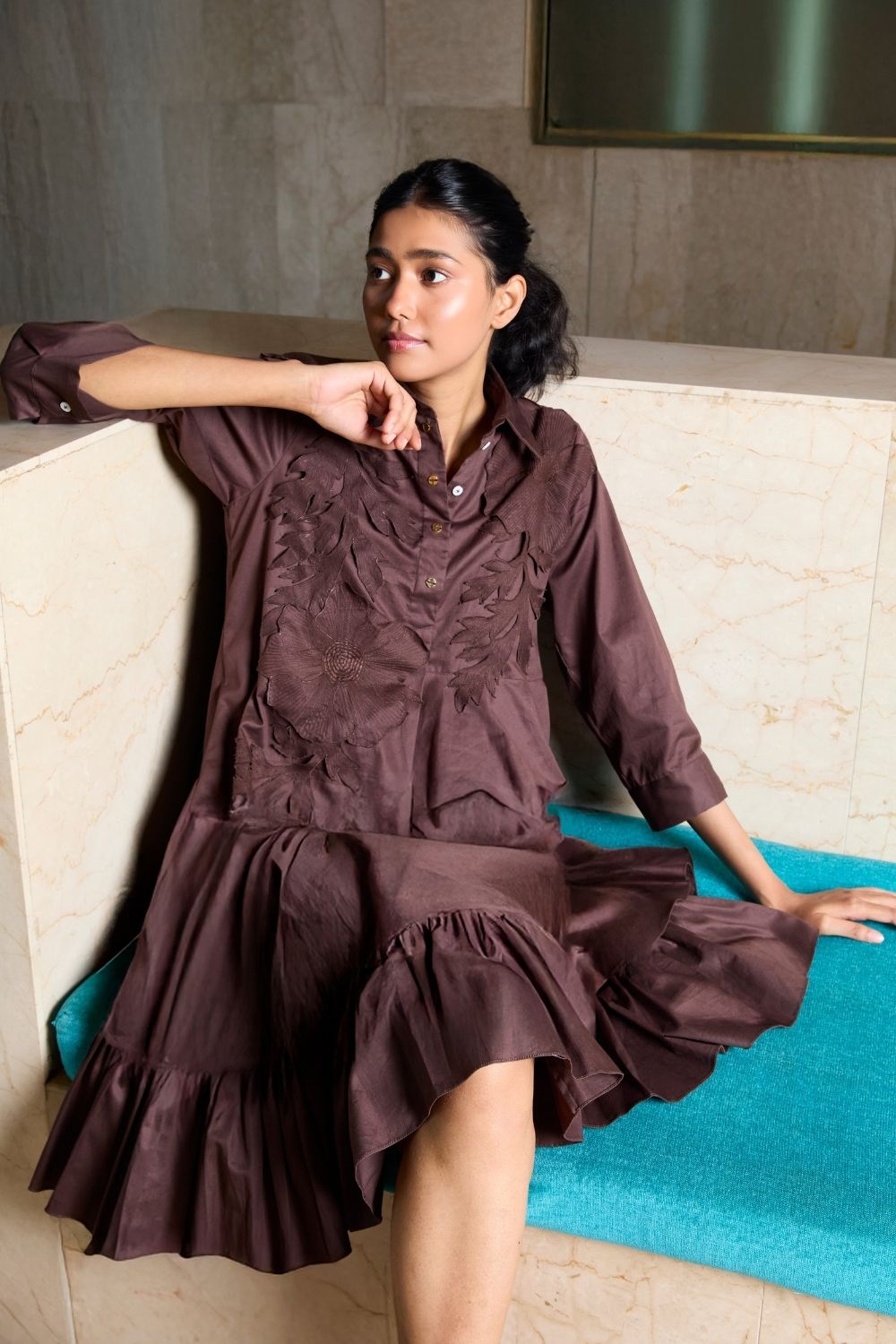The Poppy Mirage Flare Dress