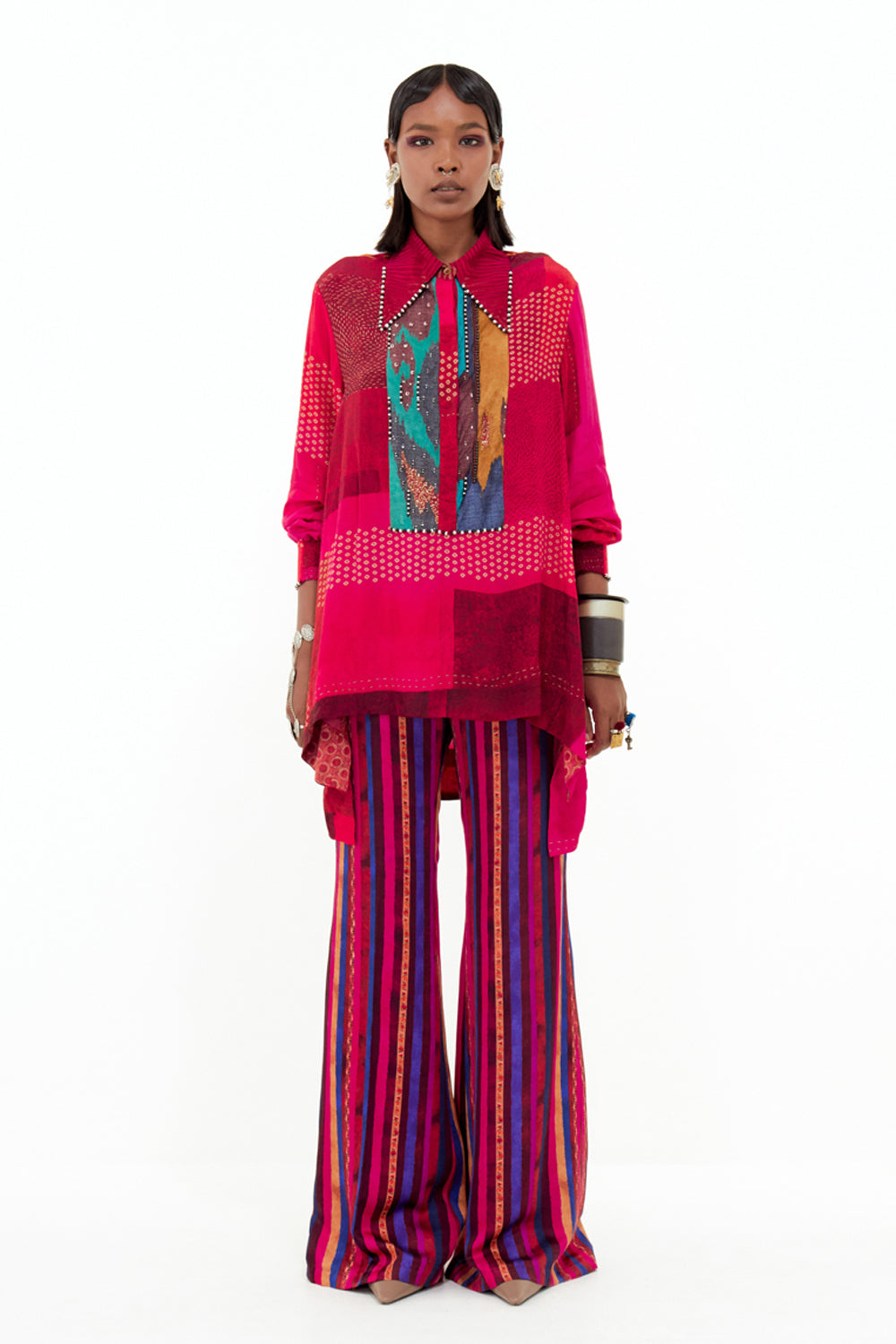 Atri Straight Shirt Set