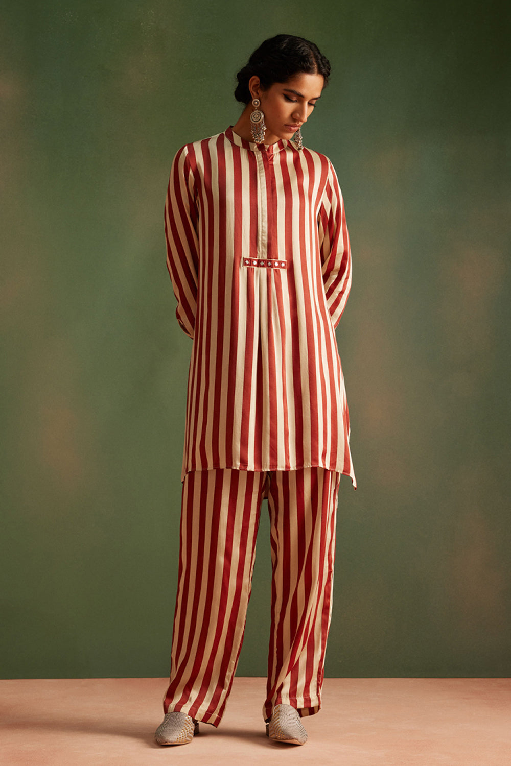 Red & White Co-ord Set