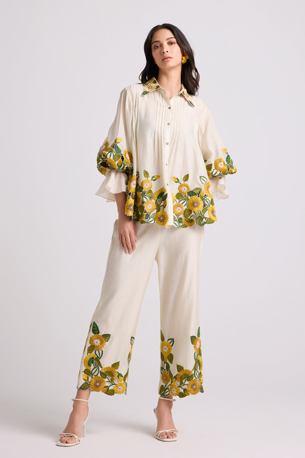 Ivory Sunflower Shirt