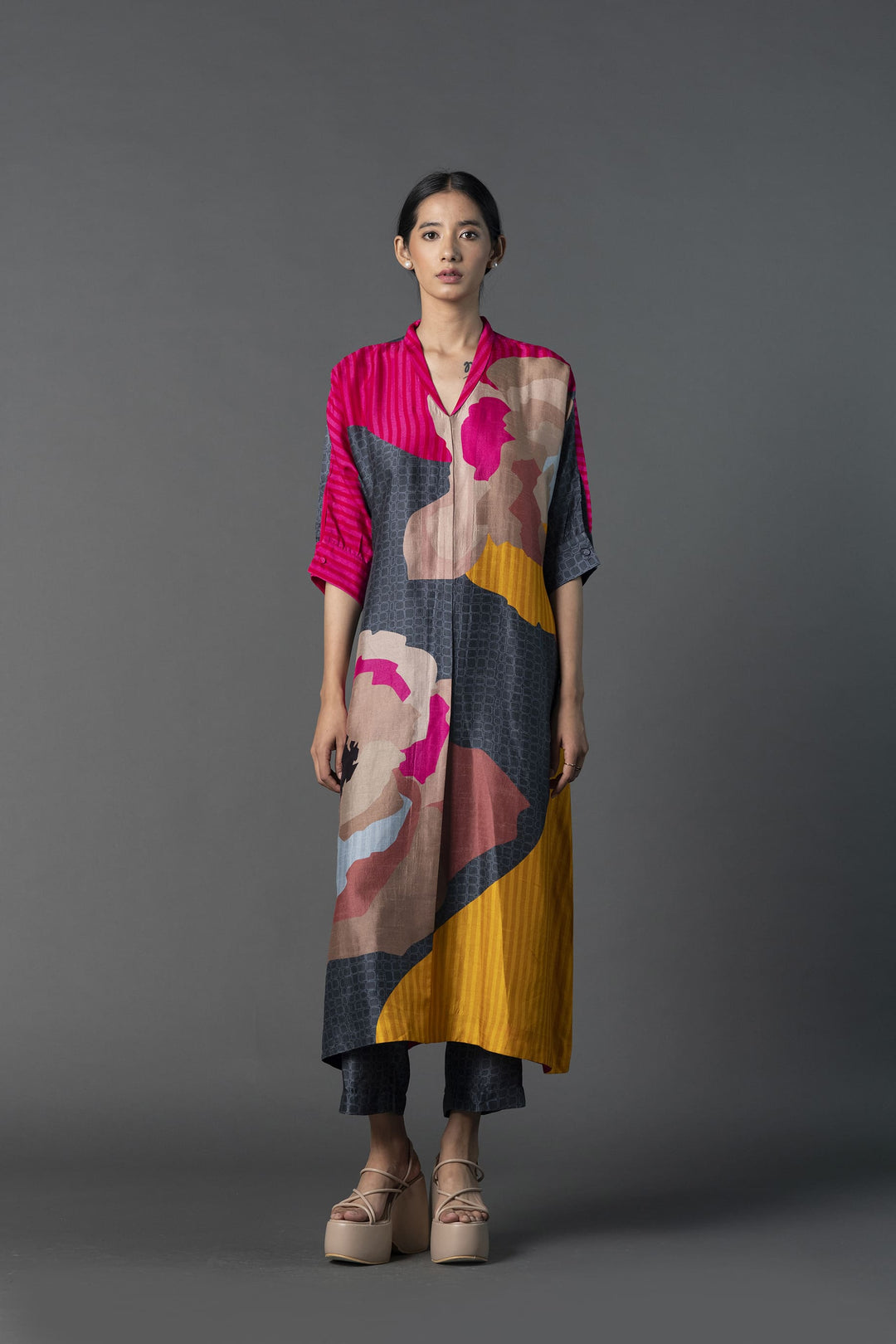 Array Open neck Tunic Set