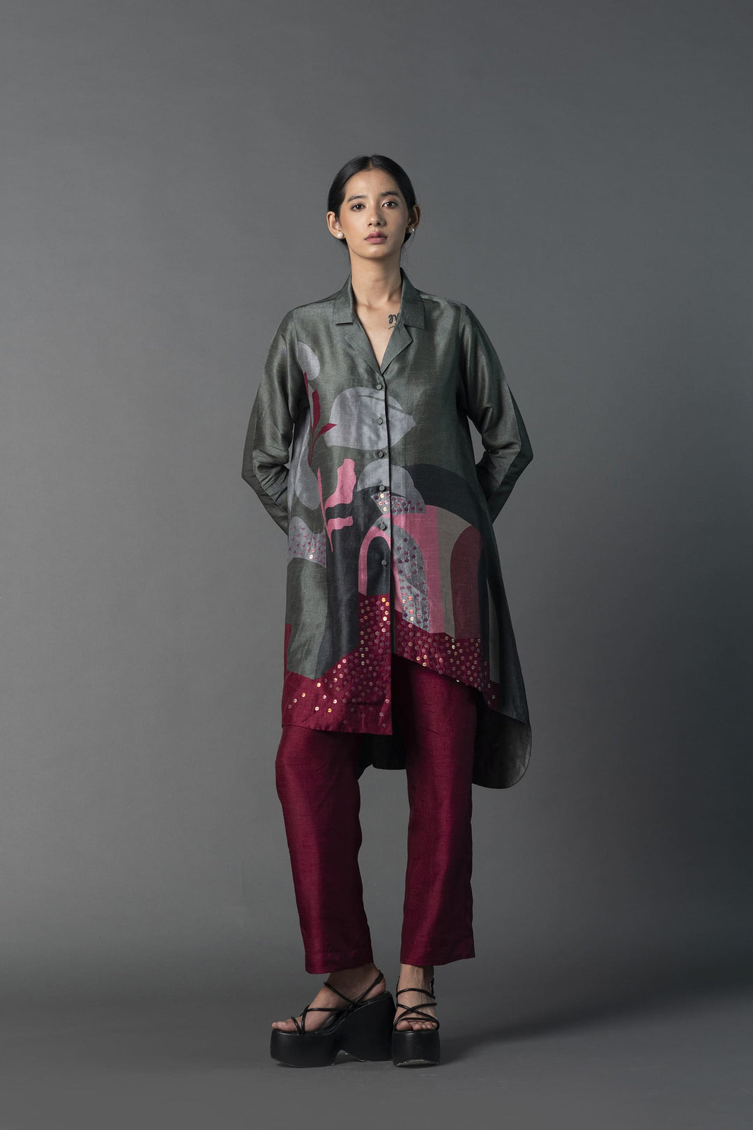 Array Asymmetric Longline Tunic Set