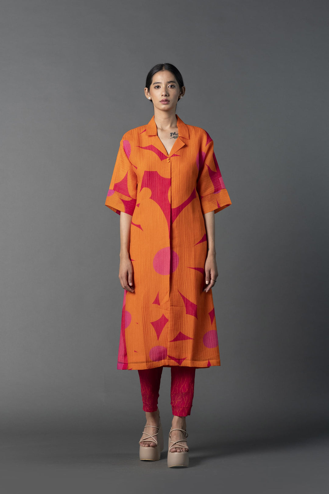 Array Shirt Tunic Set