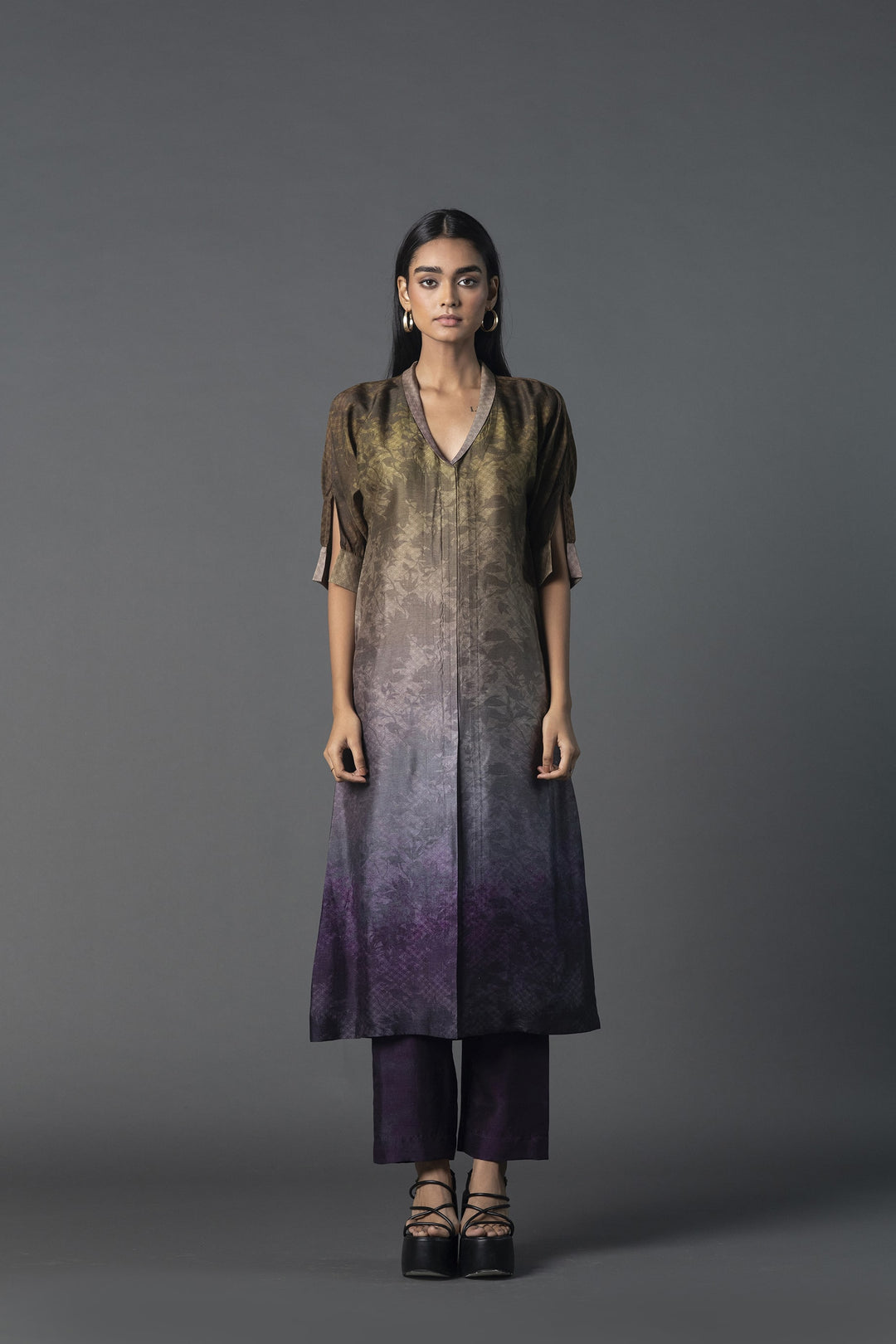 Array Open neck Tunic Set