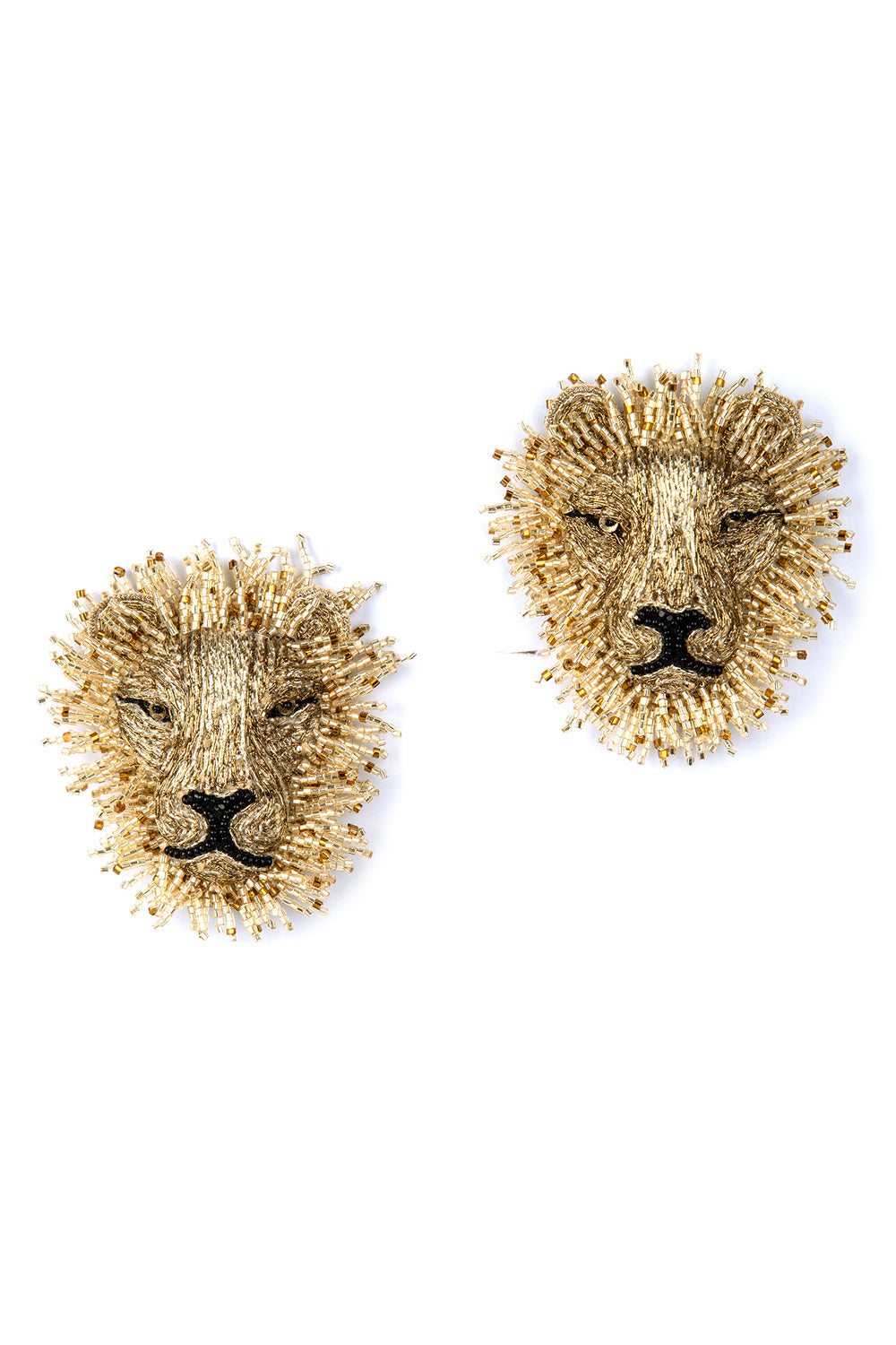 Lion Gold Earring