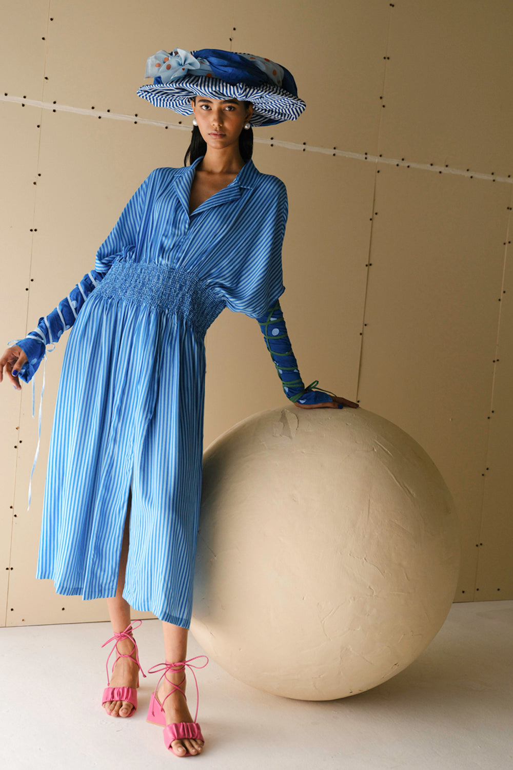 French Blue Dress
