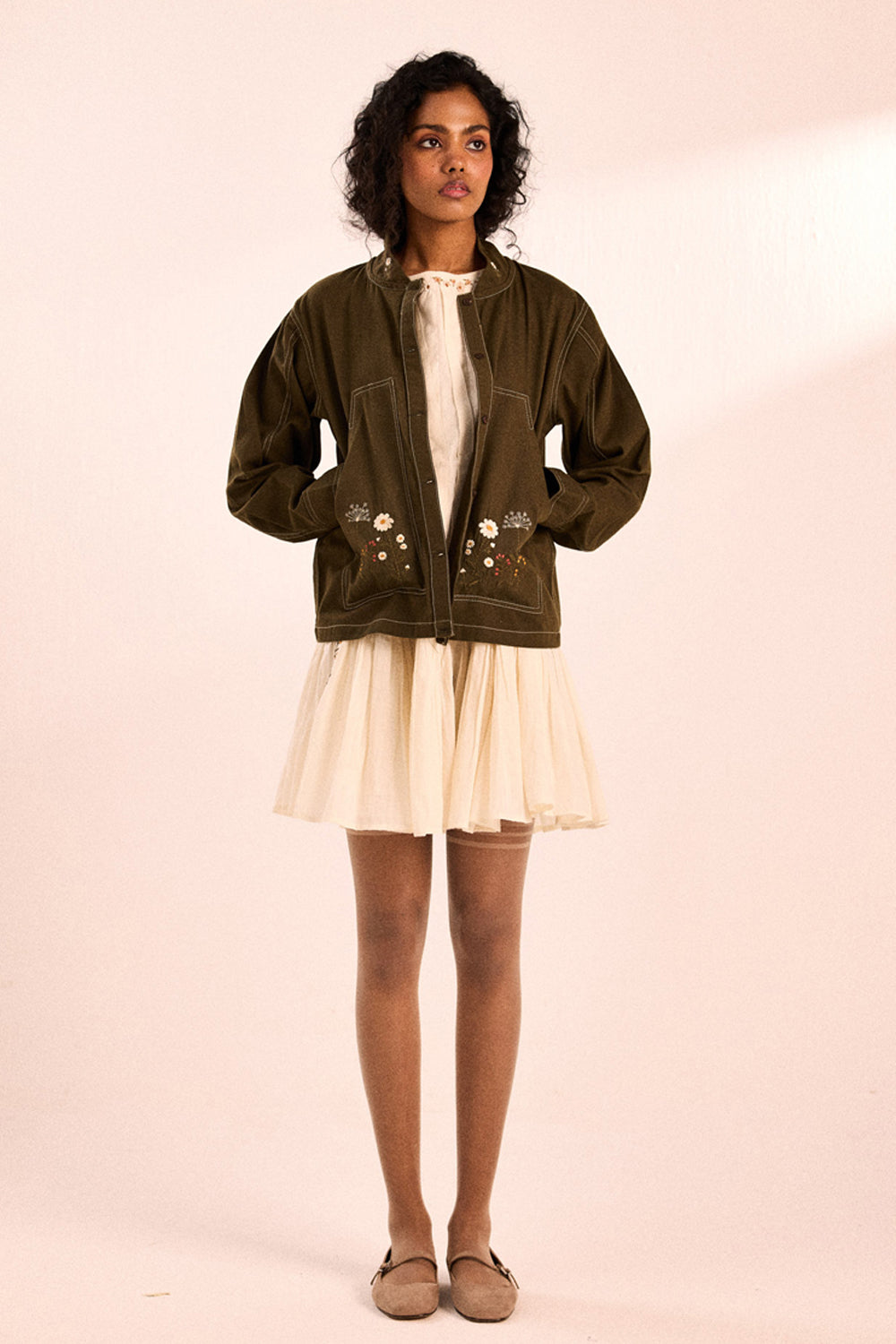 Sage Flora Jacket